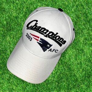 Vintage Reebok official New England Patriots 2003 AFC Champions Embroidered Cap